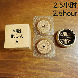 印度檀香 A 盘香 2.5小时 <br> Indian Sandalwood A Incense Coil 2.5Hr