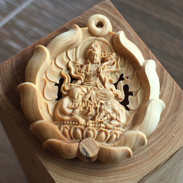 職人ハンドメイド 精品 オーストラリア 檀香 木彫刻 無垢材 取る遊ぶ 中式 精致 ギフト 小さいデコレーション 工芸品 自在仏 j198592  ◇厳◇真作☆明時代・古銅宣徳・獣面紋筒式