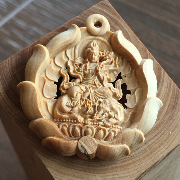 檀香木佛牌定制<br>Sandalwood Pendant Custom Made