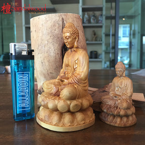 檀香木佛像，礼品 & 印章雕刻定制<br>Sandalwood Statue, Gift & Stamp Craft Custom Made