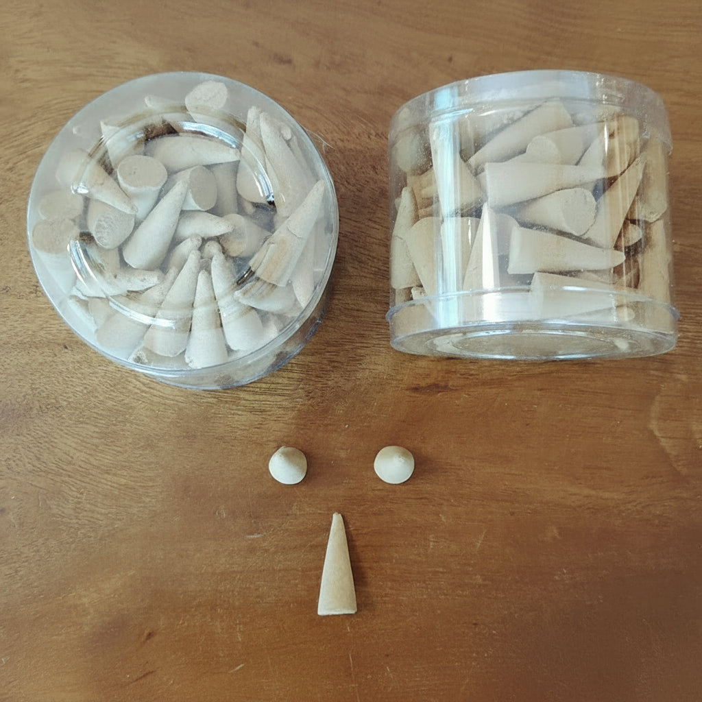 Two Box filled with incense in cone shape