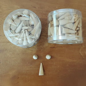Two Box filled with incense in cone shape
