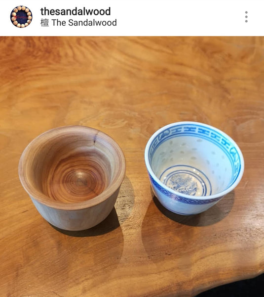 檀香木茶杯<br>Sandalwood Tea Cup